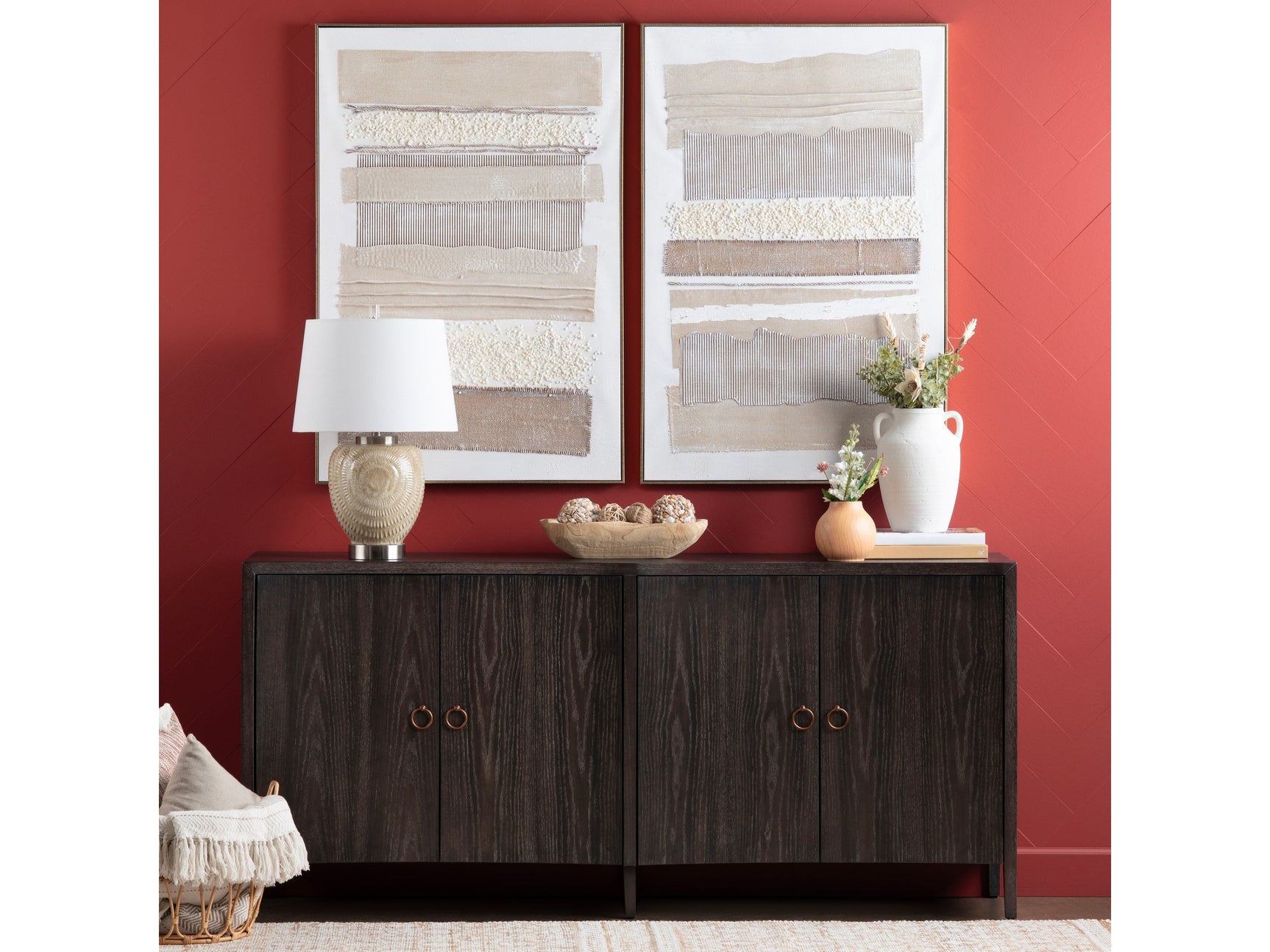 Chambers Brown Four-Door Sideboard - Ornate Home