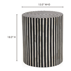 Chameau Black Side Table - Ornate Home