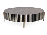 Chameau Black/White Large Coffee Table - Ornate Home