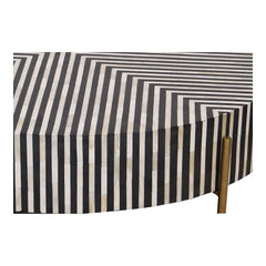 Chameau Black/White Large Coffee Table - Ornate Home