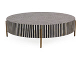 Chameau Black/White Medium Coffee Table - Ornate Home