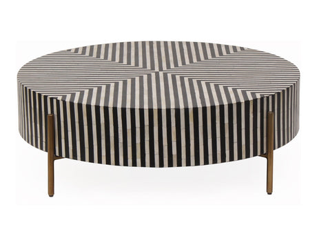 Chameau Black/White Small Coffee Table - Ornate Home