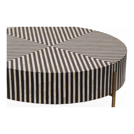 Chameau Black/White Small Coffee Table - Ornate Home