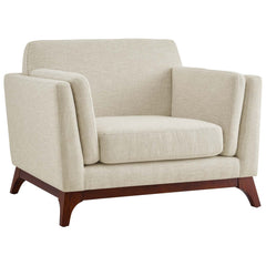 Chance Beige Upholstered Fabric Armchair - Ornate Home