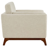 Chance Beige Upholstered Fabric Armchair - Ornate Home