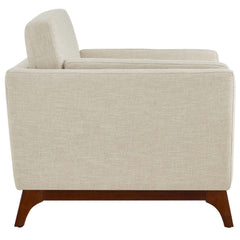 Chance Beige Upholstered Fabric Armchair - Ornate Home