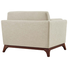 Chance Beige Upholstered Fabric Armchair - Ornate Home