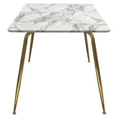 Chance White/Grey Rectangular Dining Table - Ornate Home