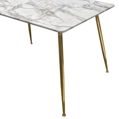 Chance White/Grey Rectangular Dining Table - Ornate Home