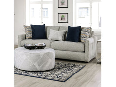 Chancery Gray/Navy Sofa - Ornate Home
