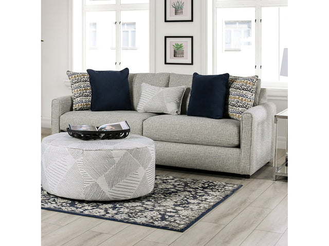 Chancery Gray/Navy Sofa - Ornate Home