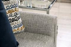 Chancery Gray/Navy Sofa - Ornate Home