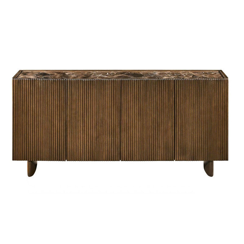 Chandler Brown Four-Door Sideboard - Ornate Home