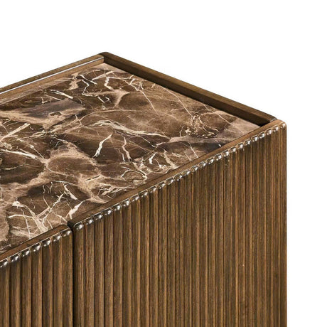 Chandler Brown Four-Door Sideboard - Ornate Home