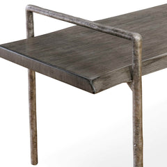 Chandos Gray Wooden Bench - Ornate Home
