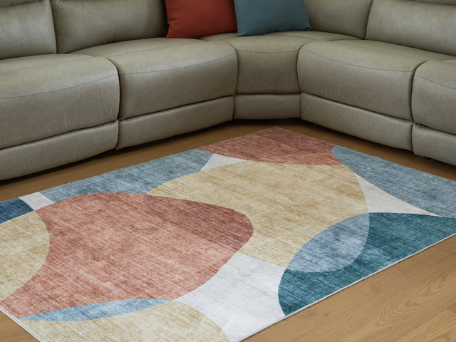 Chanleigh Multi Washable Medium Rug - Ornate Home