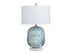 Channing Blue/White Table Lamp - Ornate Home