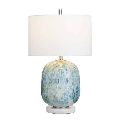 Channing Blue/White Table Lamp - Ornate Home