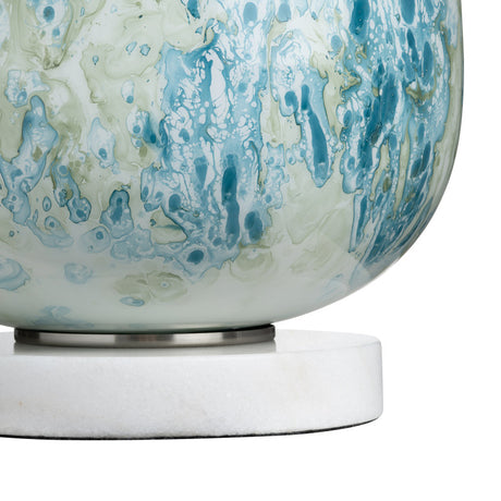 Channing Blue/White Table Lamp - Ornate Home