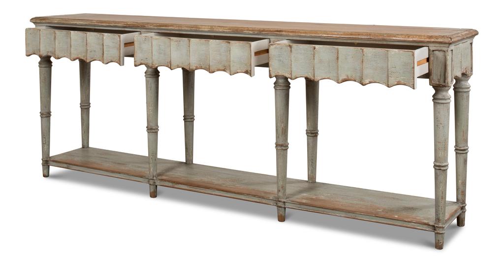 Chantal Green Console Table - Ornate Home