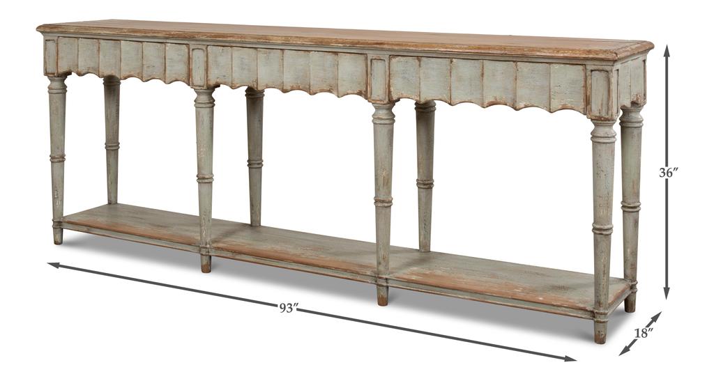 Chantal Green Console Table - Ornate Home