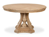 Chantal Natural Pedestal Dining Table - Ornate Home