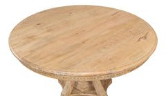 Chantal Natural Pedestal Dining Table - Ornate Home