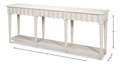 Chantal White Console Table - Ornate Home