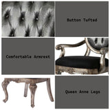 Chantelle Antique Platinum Dining Arm Chair (Set of 2) - Ornate Home