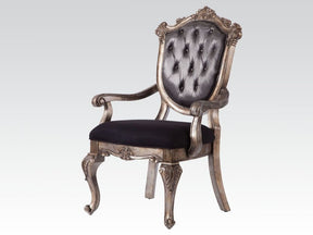 Chantelle Antique Platinum Dining Arm Chair (Set of 2) - Ornate Home