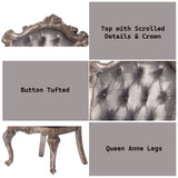 Chantelle Antique Platinum Dining Side Chair (Set of 2) - Ornate Home