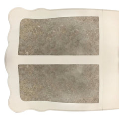Chantelle Natural Marble Top/Pearl Beige Dining Table - Ornate Home
