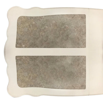 Chantelle Natural Marble Top/Pearl Beige Dining Table - Ornate Home
