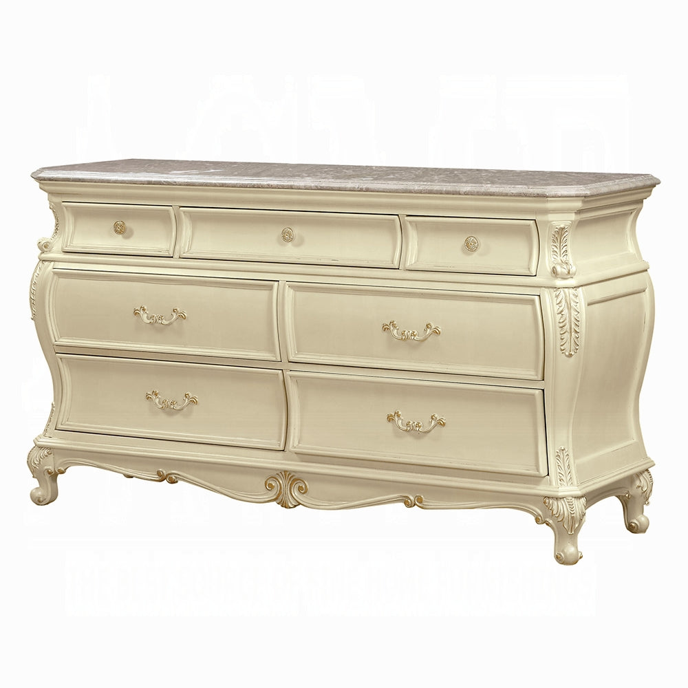 Chantelle Pearl White Dresser - Ornate Home