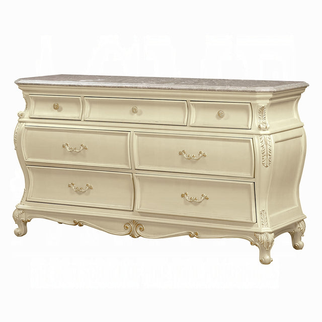 Chantelle Pearl White Dresser - Ornate Home