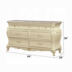 Chantelle Pearl White Dresser - Ornate Home