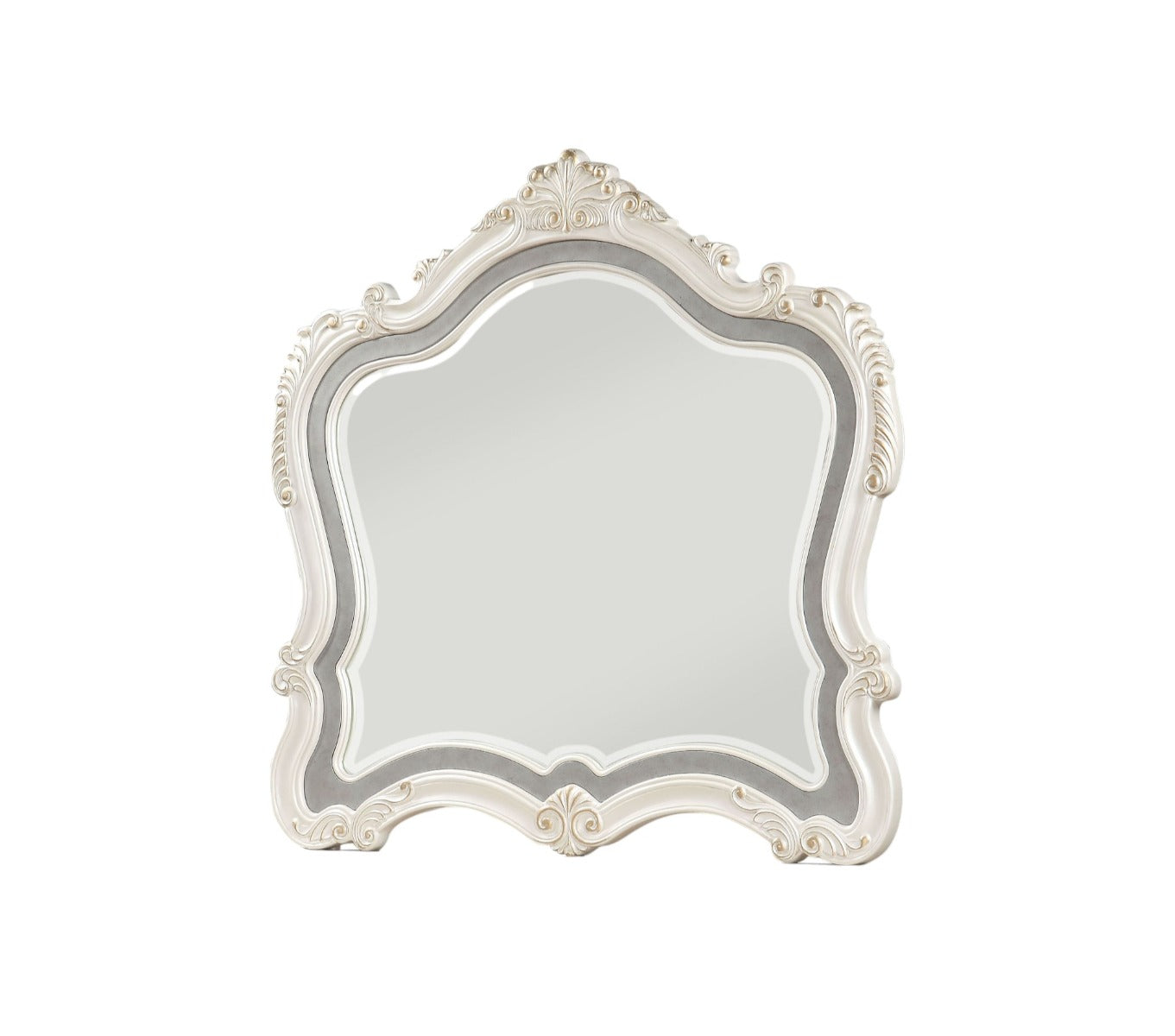 Chantelle Pearl White Mirror - Ornate Home