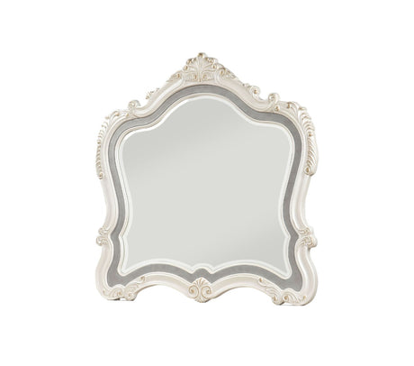 Chantelle Pearl White Mirror - Ornate Home