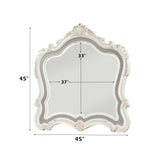 Chantelle Pearl White Mirror - Ornate Home