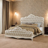 Chantelle Pearl White Queen Bed - Ornate Home