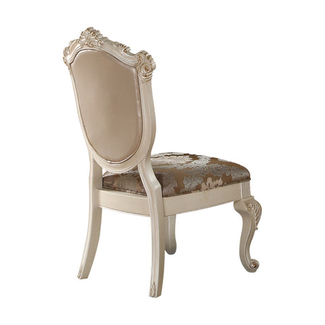 Chantelle Rose Gold/Pearl Beige Side Chair - Ornate Home
