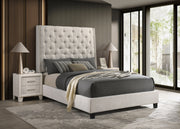 Chantilly Oat Tweed King Upholstered Bed - Ornate Home