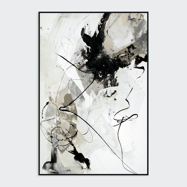 Chaos I White Painting Art by Buddy Whitlock - Ornate Home