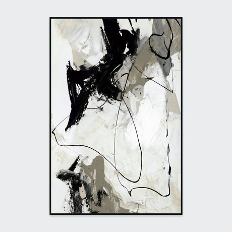 Chaos II White Painting Art by Buddy Whitlock - Ornate Home