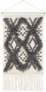 Chapelton Gray Geometric Textured Wall Hanging - Clearance - Ornate Home