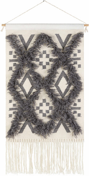 Chapelton Gray Geometric Textured Wall Hanging - Clearance - Ornate Home