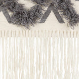 Chapelton Gray Geometric Textured Wall Hanging - Clearance - Ornate Home