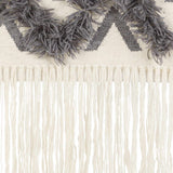 Chapelton Gray Geometric Textured Wall Hanging - Ornate Home