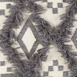 Chapelton Gray Geometric Textured Wall Hanging - Ornate Home