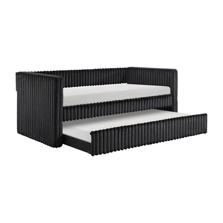 Chapman Black Daybed with Trundle - Ornate Home